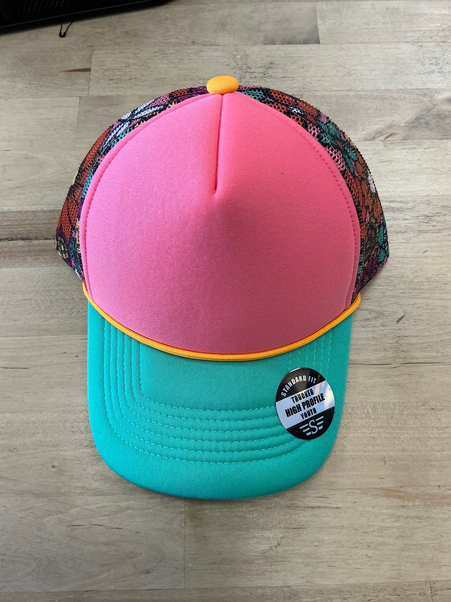 Youth Floral Mesh Trucker Hat