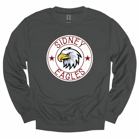 Sidney Eagle White Vintage Seal Graphic Apparel | Youth Spirit Wear