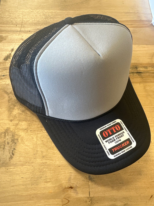 Otto Adult Trucker Hat - Black/Gray