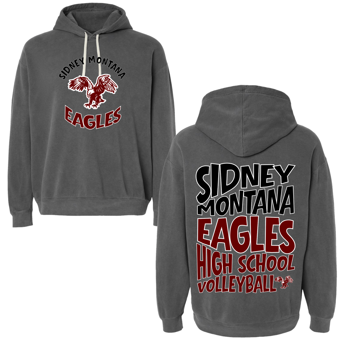 Sidney Eagle Retro Volleyball Varsity Graphic Apparel | Adult Spirit Wear