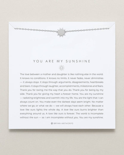 You Are My Sunshine Icon Necklace: 14k Gold