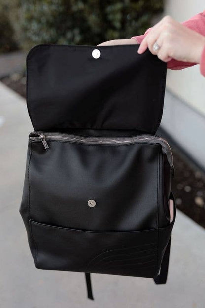 Everything Backpack- Embossed Rainbow (Midnight)