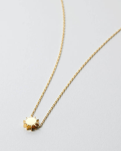 You Are My Sunshine Icon Necklace: 14k Gold