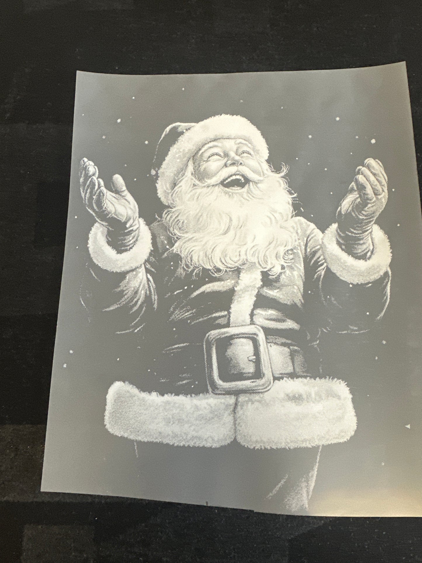 Santa Halftone