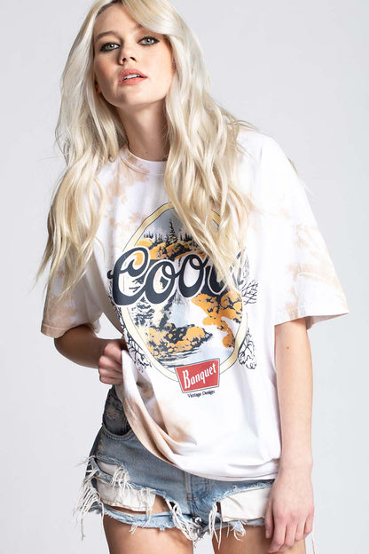 Tie Dye Coors Banquet Ss Tee: Natural Dye