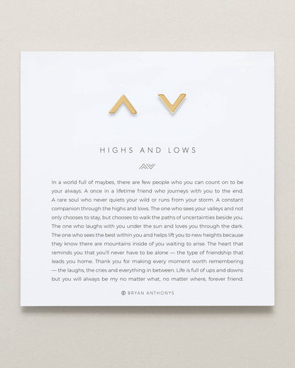 Highs & Lows Stud Earrings: Silver
