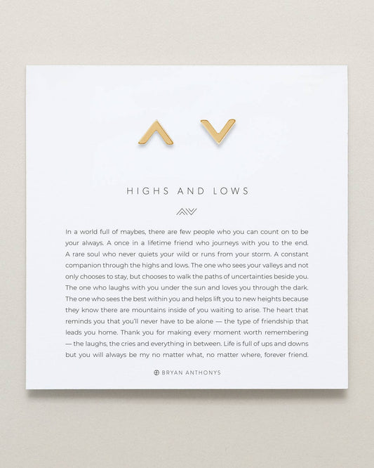 Highs & Lows Stud Earrings: Silver