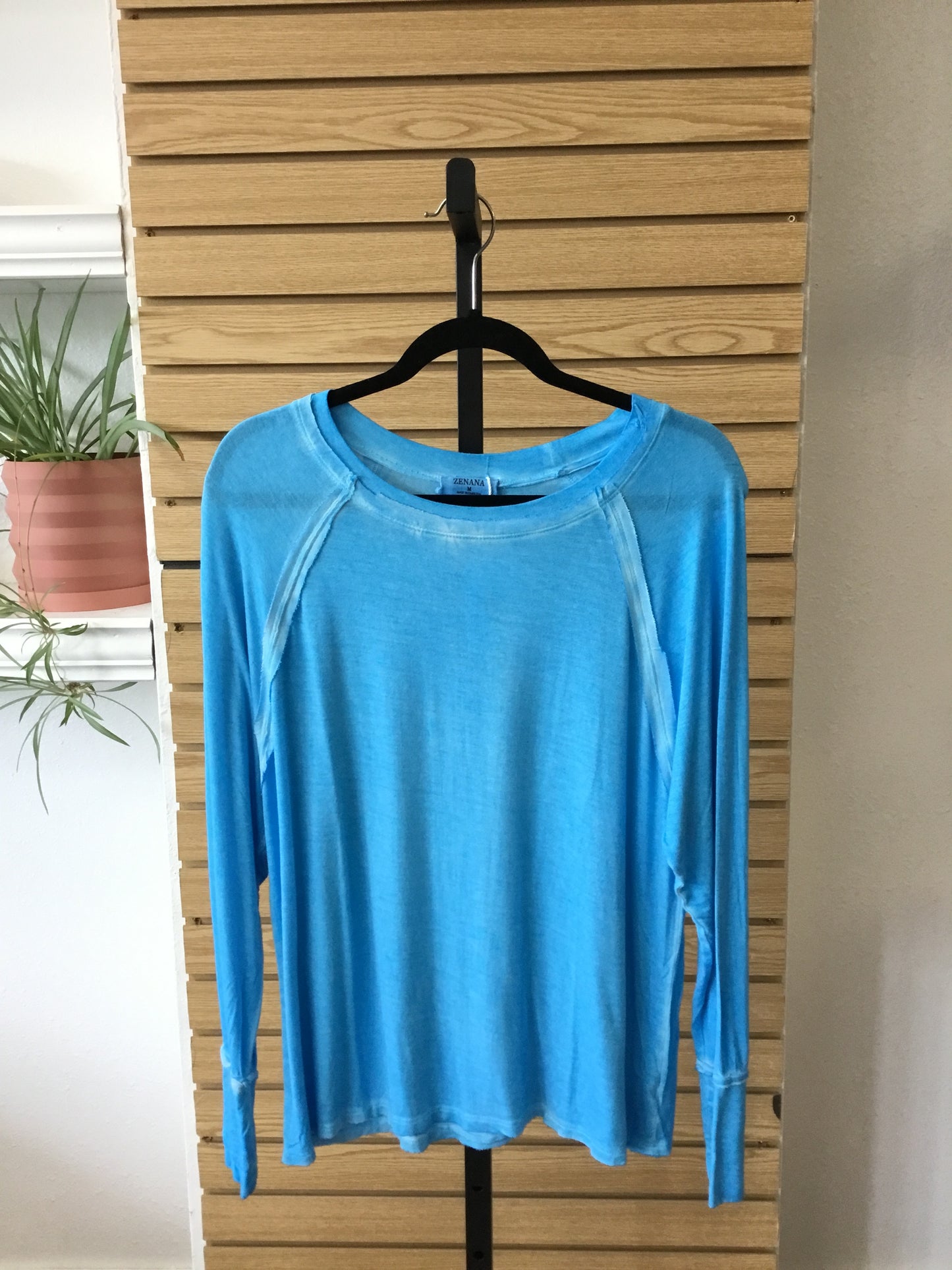 Scoop Neck Long Sleeve - Deep Sky