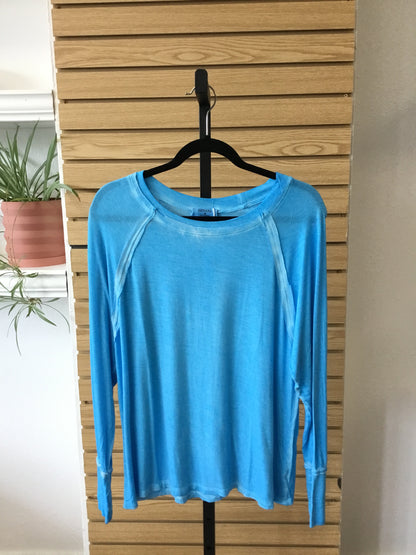 Scoop Neck Long Sleeve - Deep Sky