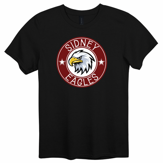Sidney Eagle Maroon Vintage Seal Graphic Apparel | Adult Spirit Wear