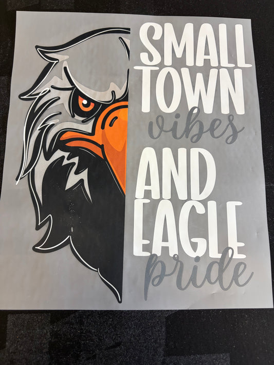 Small Town Eagle Pride - White