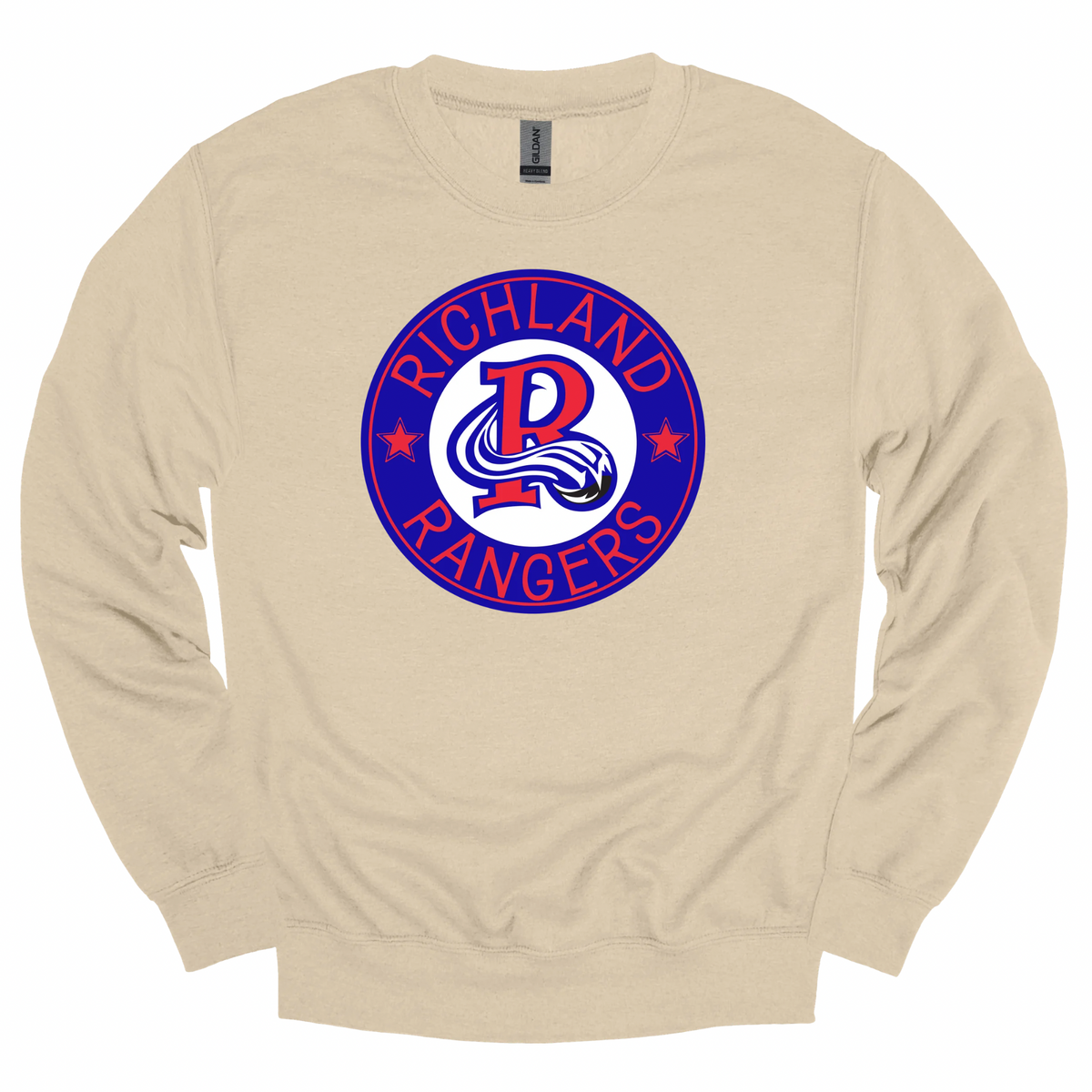Richland Rangers Blue Vintage Seal Graphic Apparel | Adult Spirit Wear
