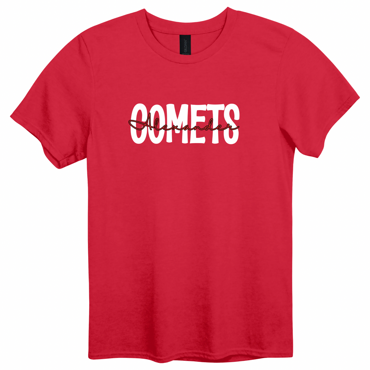 Alexander Comets Big Letter Graphic Apparel | Adult Spirit Wear