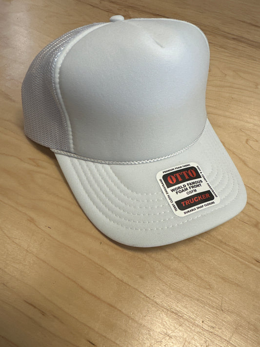 Otto Adult Solid White Trucker Hat
