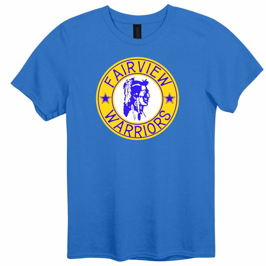 Fairview Warrior Yellow Vintage Seal Graphic Apparel | Adult Spirit Wear