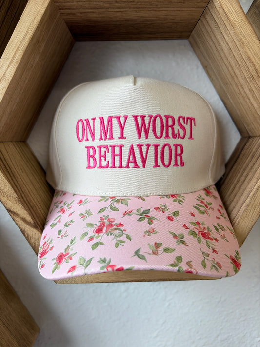 On My Worst Behavior Hat