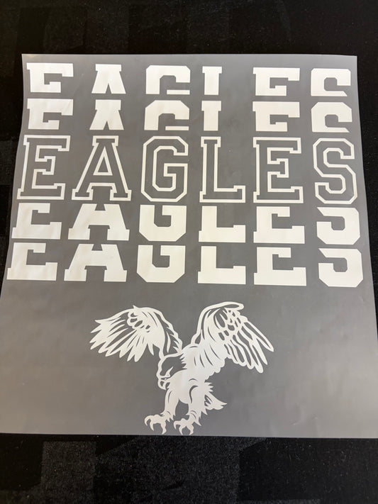 Stacked Eagles with Logo