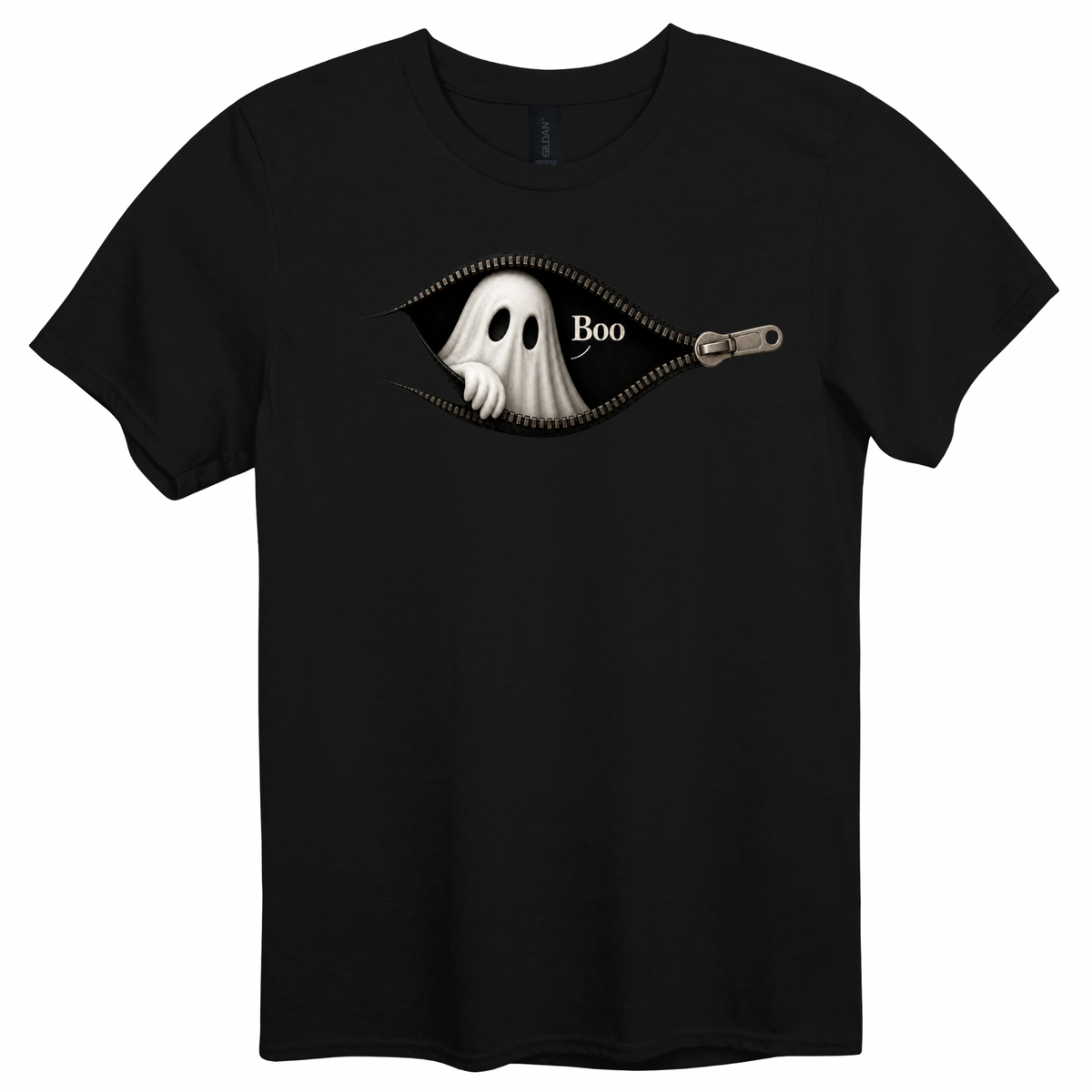 Boo Zipper Ghost Graphic Apparel | Adult
