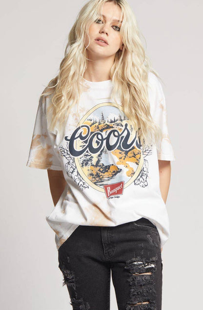Tie Dye Coors Banquet Ss Tee: Natural Dye