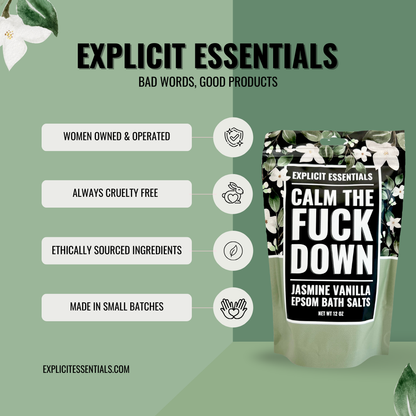 Calm The Fuck Down Bath Salts 12oz Bag