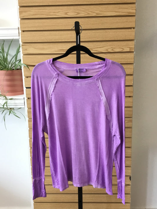 Scoop Neck Long Sleeve - B Lavender