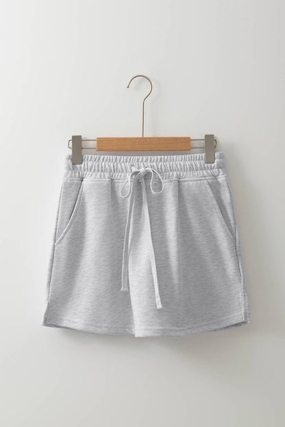 Drawstring Mini French Terry Skort