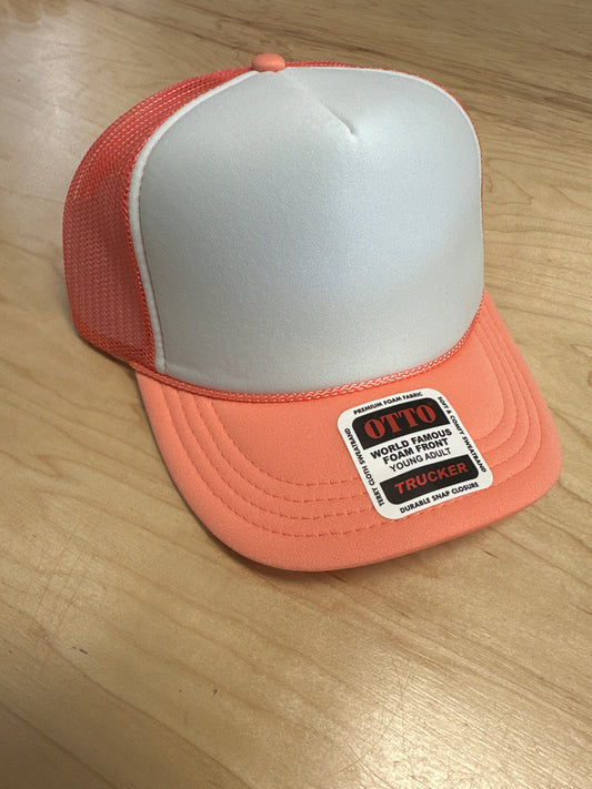 Otto Youth peach trucker hat