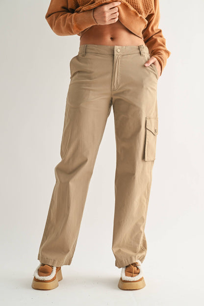 Classic Cotton Cargo Pants: GREY