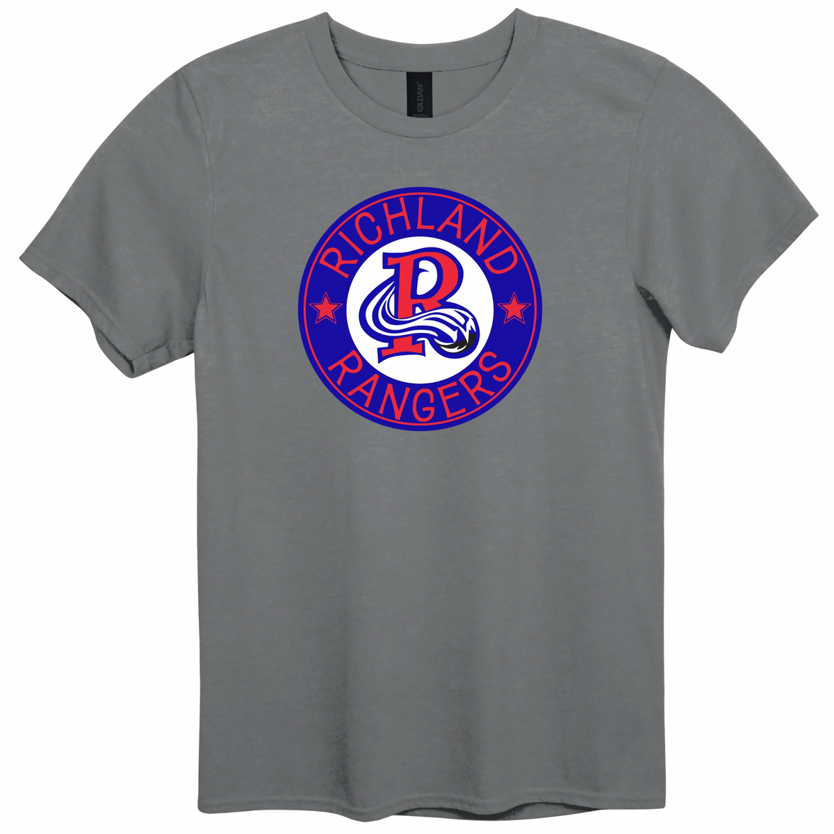 Richland Rangers Blue Vintage Seal Graphic Apparel | Adult Spirit Wear