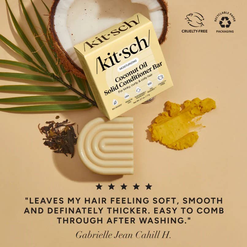 Coconut Oil Conditioner Bar for Dry Damaged Hair