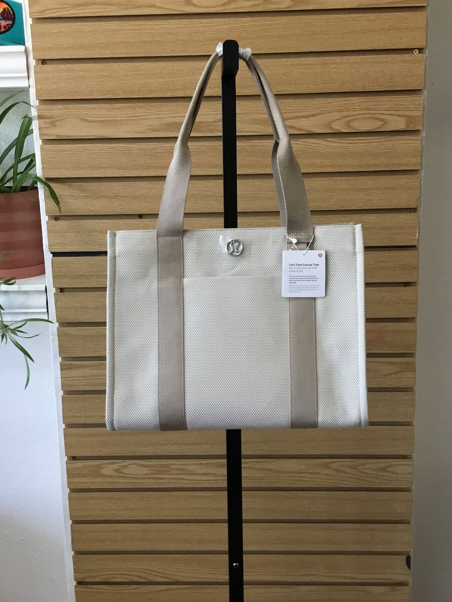 Two-Tone Canvas Tote