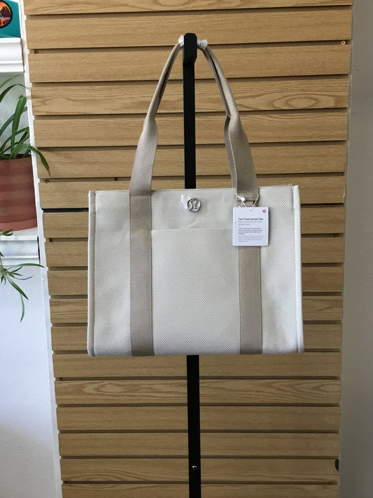 Two-Tone Canvas Tote