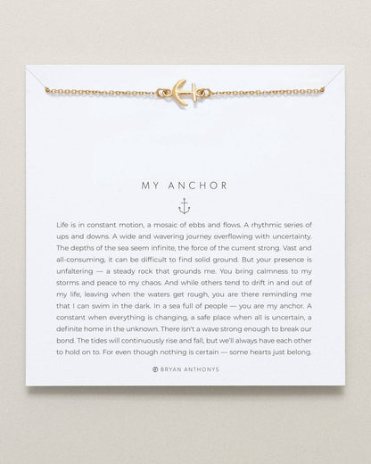 My Anchor Necklace: 14k Gold