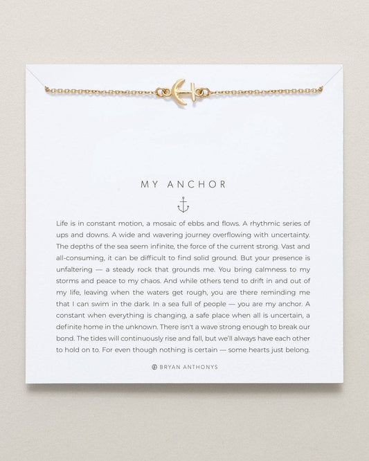 My Anchor Necklace: 14k Gold