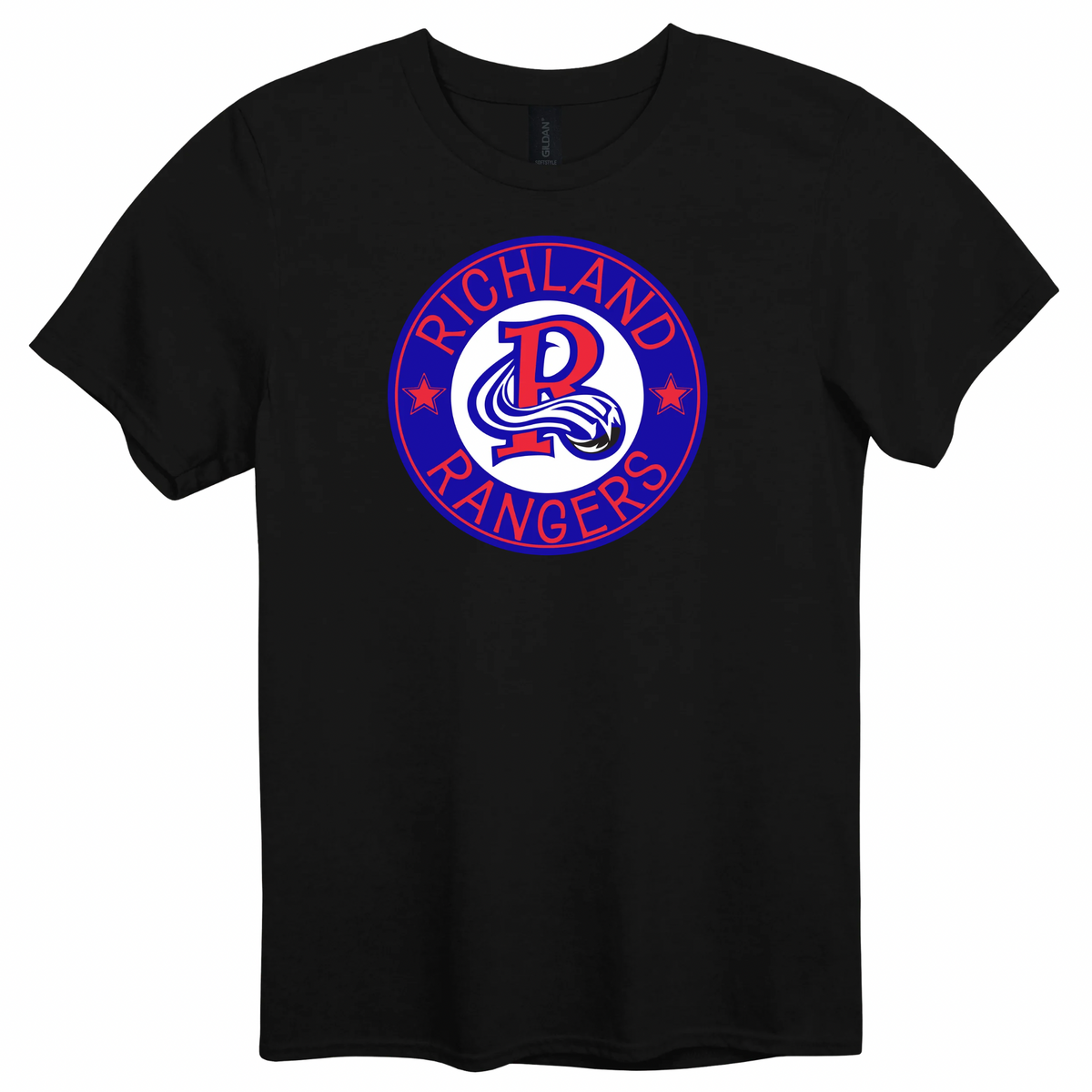 Richland Rangers Blue Vintage Seal Graphic Apparel | Adult Spirit Wear