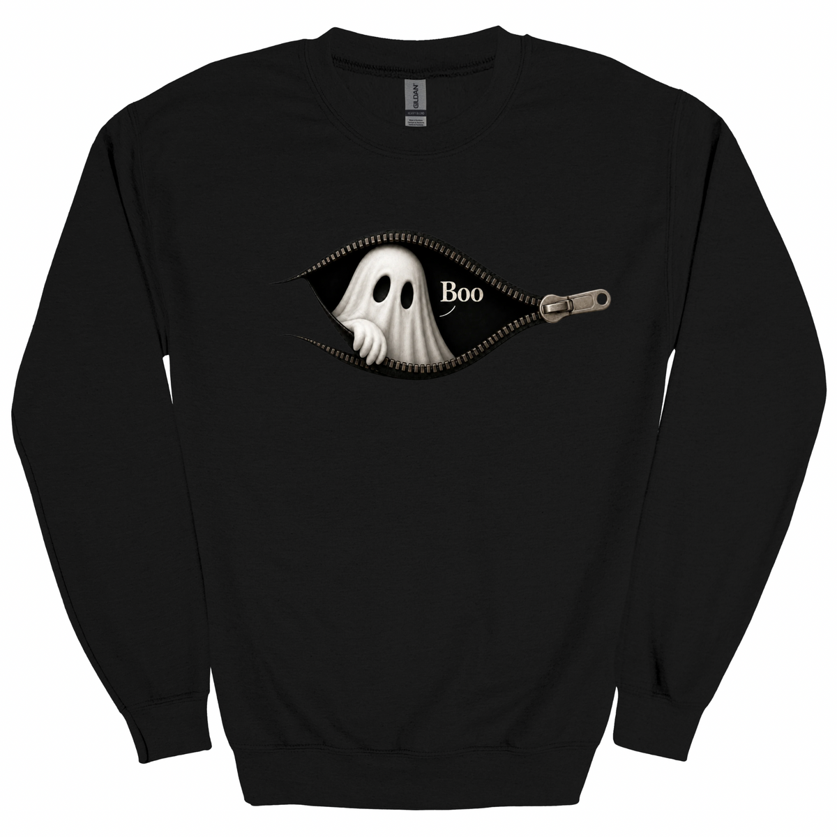 Boo Zipper Ghost Graphic Apparel | Adult