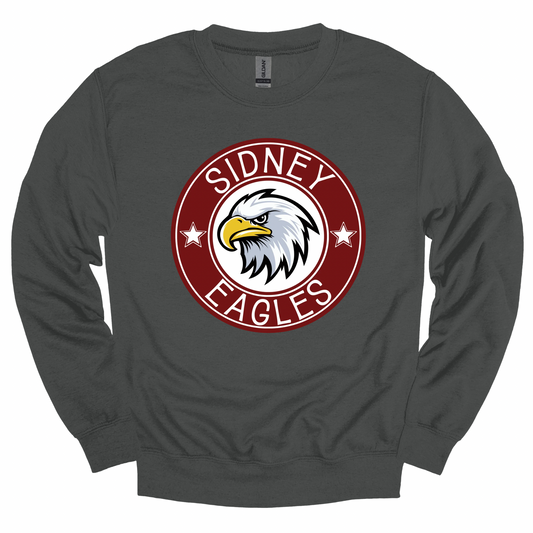 Sidney Eagle Maroon Vintage Seal Graphic Apparel | Youth Spirit Wear