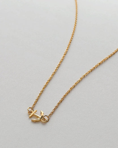 My Anchor Necklace: 14k Gold