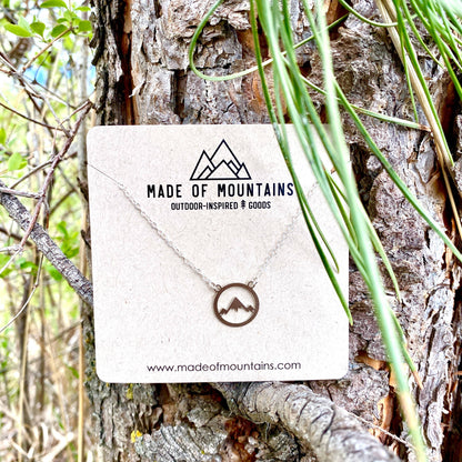 Mountainscape Necklace: Gold