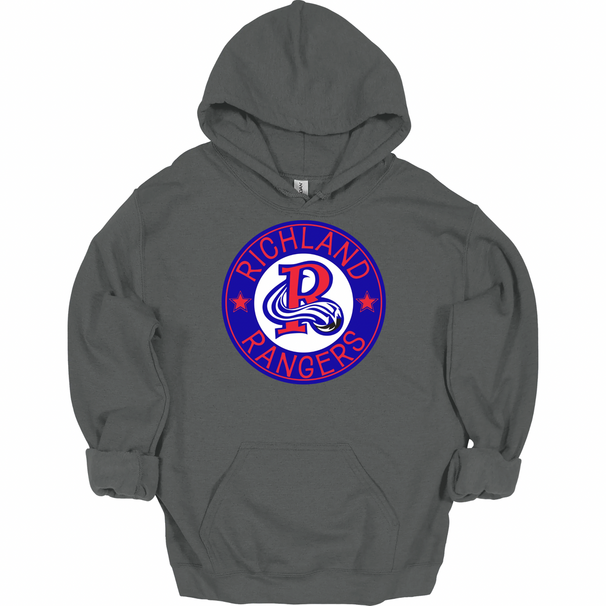 Richland Rangers Blue Vintage Seal Graphic Apparel | Adult Spirit Wear