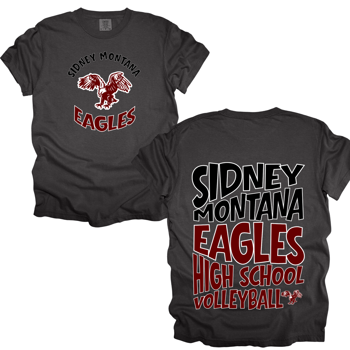 Sidney Eagle Retro Volleyball Varsity Graphic Apparel | Adult Spirit Wear