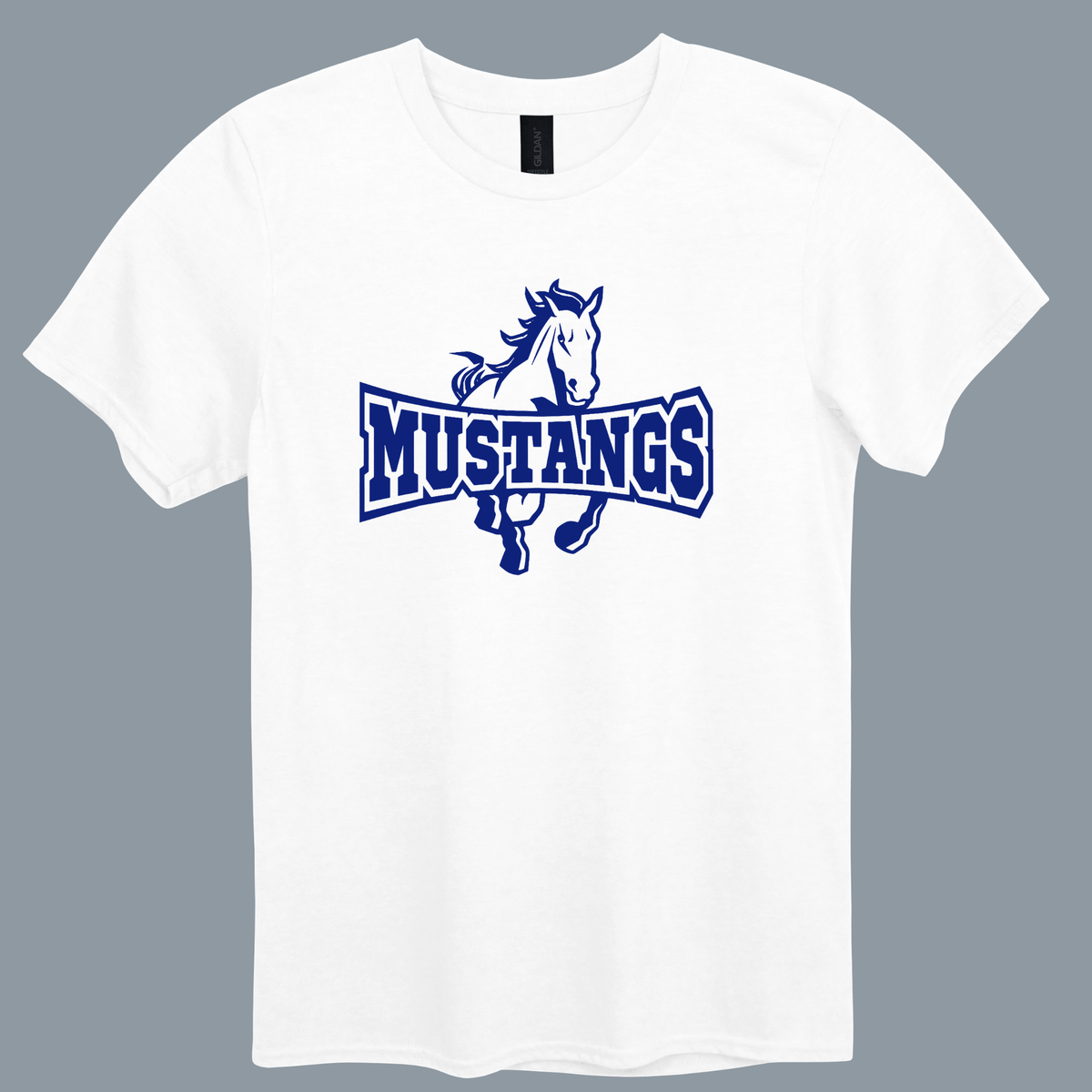 Mustangs Mascot Graphic Apparel | Spirit Wear