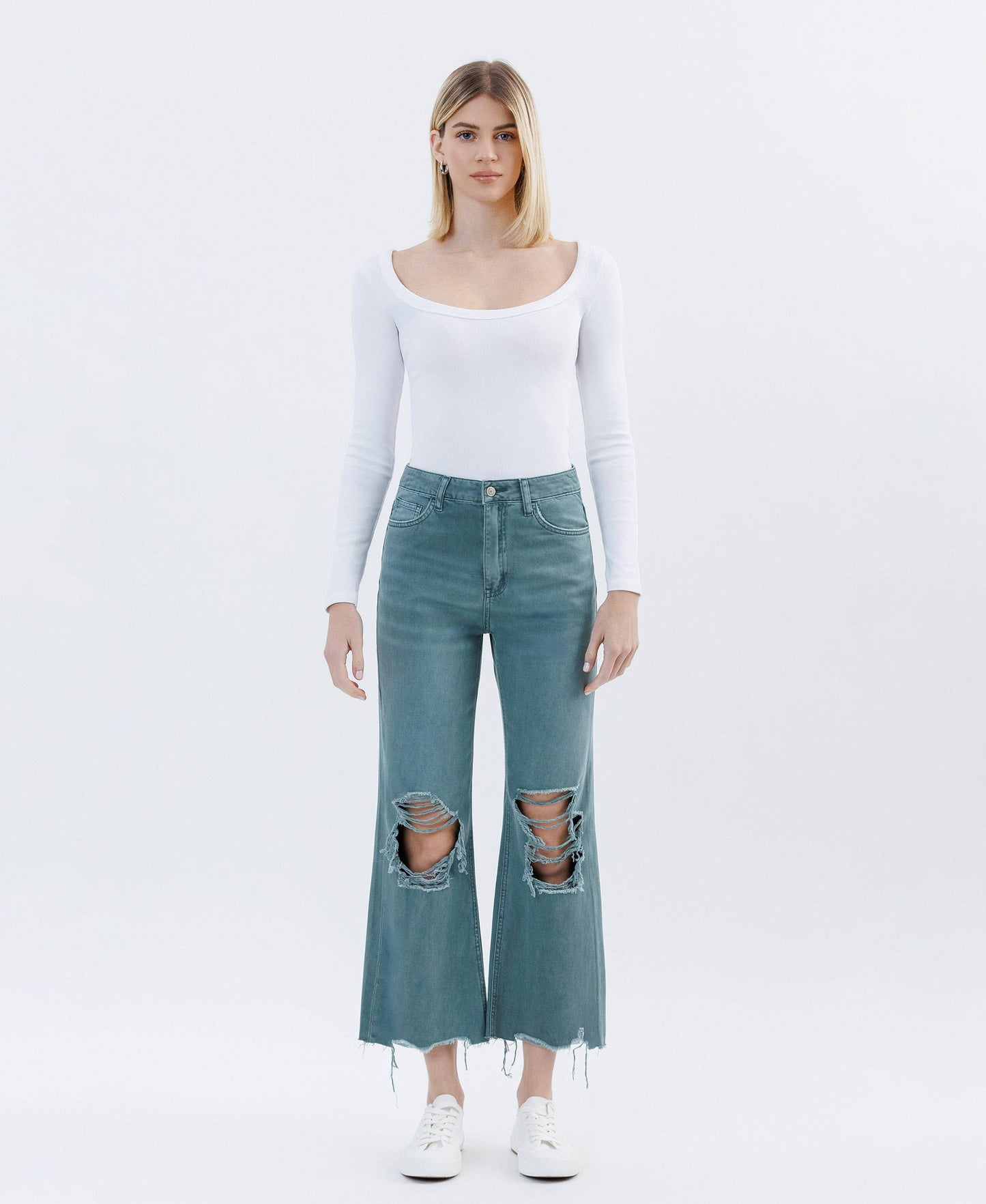 90'S VINTAGE SUPER HR CROP FLARE