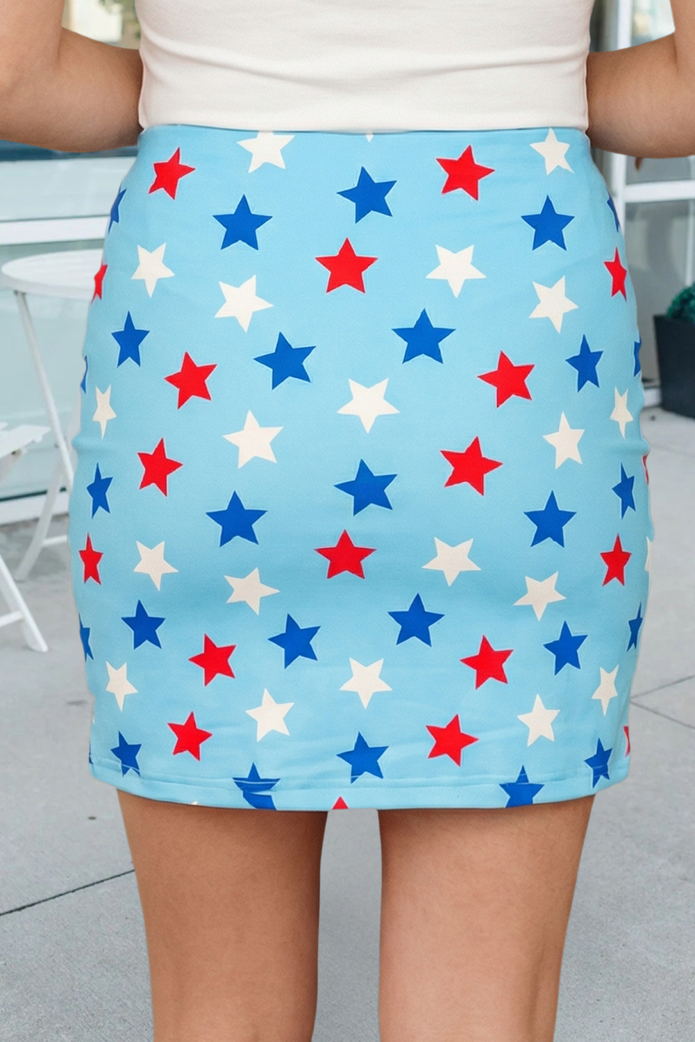 Star Mini Skort - Blue