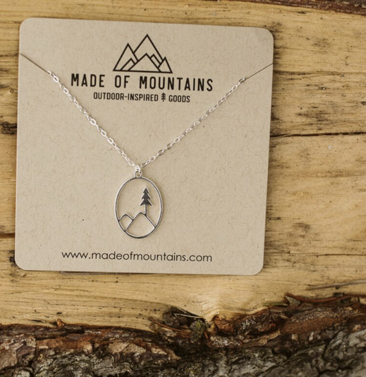 Little Pine Necklace: Silver