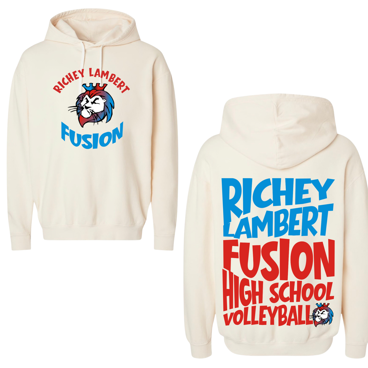 RL Fusion Retro Volleyball Varsity Graphic Apparel | Adult Spirit Wear