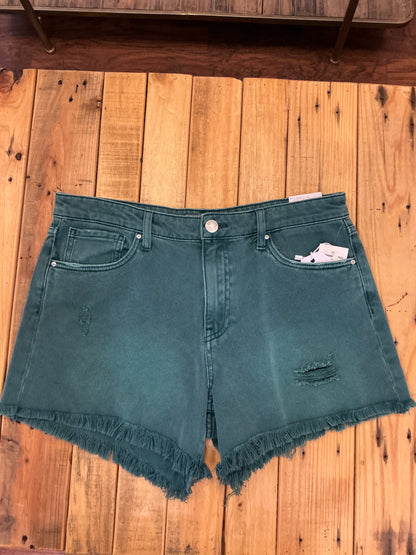 KUT High Rise Jane Long Short Turquoise