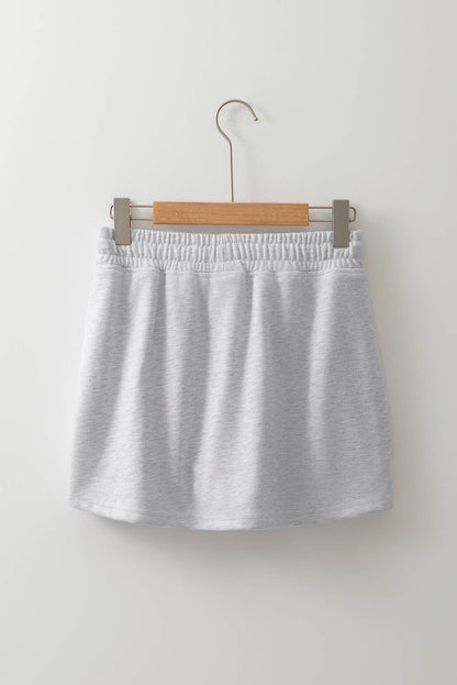 Drawstring Mini French Terry Skort