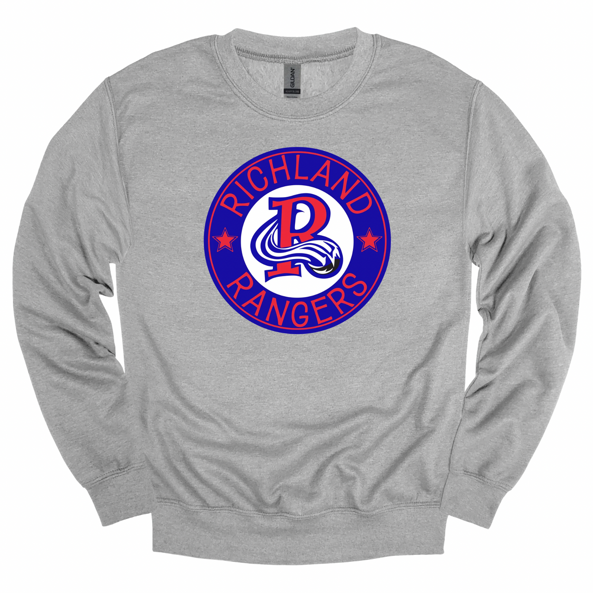 Richland Rangers Blue Vintage Seal Graphic Apparel | Adult Spirit Wear