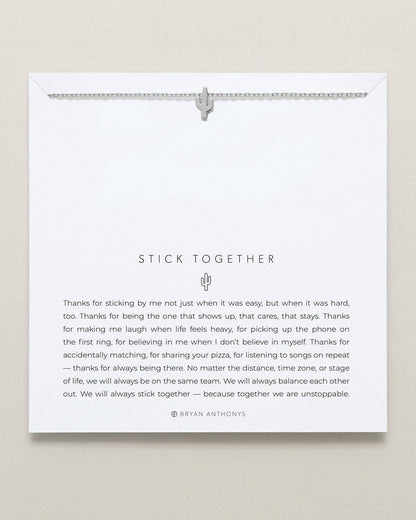 Stick Together Icon Necklace: 14k Gold